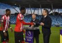 Romeo Akachukwu of Saints after the Premier League play-off final match between Saints and Manchester City at the Joie Stadium on May 22, 2025