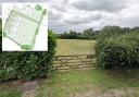 Access to the site on Danes Road