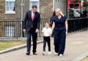 Paul Holmes with Teddy and his mum Laura