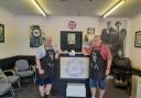 Rob Barbour (left) and Bandy Smith (right), inside The Barber Shop
