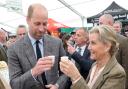 The Prince of Wales, known as the Duke of Cornwall while in Cornwall, and the Duchess of Edinburgh, try local gin as they attend the Royal Cornwall Show at the Royal Cornwall Showground, Whitecross, Wadebridge (Chris Jackson/PA)
