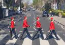 Cunard re-create the iconic Abbey Road album