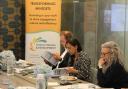 Darren Paffey and Satvir Kaur visit Safe New Futures' Southampton office