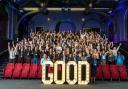 Staff and students of South Hampshire College Group celebrate its new Ofsted rating.