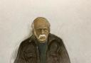An artist’s impression of Ryland Headley who will stand trial at Bristol Crown Court (Elizabeth Cook/PA)