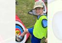 Billy Fisher lands a bullseye at school archery event