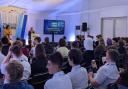 Shea Wallace, Deck Officer Cadet, Maritime London/Warsash, speaking at the event