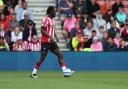 Southampton's Joachim Kayi Sanda during his senior St Mary's debut against Arsenal.