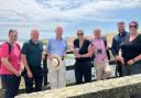 Environment Agency Chair Alan Lovell with Hurst Spit to Lymington Strategy team