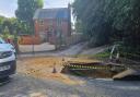Southern Water are working to repair a sinkhole that appeared on the Hythe Bypass yesterday morning