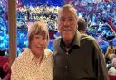 Clive and Trish Wilson, parents of Train superfan Lisa Wilson, who died in a car crash in November 2002. Pictured at a Train concert at the Albert Hall.