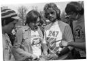 Noel Edmunds and Radio at road show in Hoglands Park - April 1979.