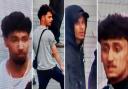 Hampshire police want to speak to these four men in connection with the incident.