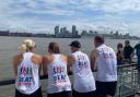 Four fundraisers are raising to beat a P&O cruise ship to Southampton this weekend