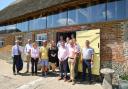 PCC Donna Jones at Meon Springs, East Meon with farmers, landowners and representatives of the NFU and CLA