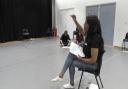 Verona teaching a class at The Mast Mayflower