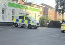 Police outside the Co-op store on Archers Road
