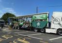 Floats paraded through the streets of Totton on Saturday