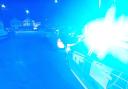 Police undertook a roadside drug test at the scene
