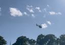 Air ambulance seen in Palmerston Park: Live