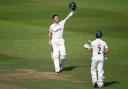 Worcestershire batter Adam Hose celebrates his double century against Hampshire in the Rothesay County Championship