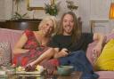 Hannah Waddingham and Tim Minchin on Channel 4’s Celebrity Gogglebox (Channel 4/Studio Lambert/PA)