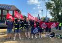 More than 20 firefighters gathered at Hampshire Fire and Rescue's HQ in Eastleigh