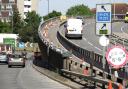 A generic photo of works on the Redbridge Flyover as Southern Water will close one carriageway starting from Sunday night.