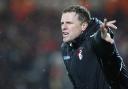Eddie Howe at the match against Fulham today