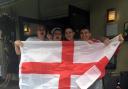 England fans in Southampton today