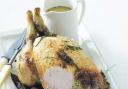 ROAST CHICKEN WITH STUFFING AND GRAVY