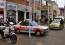 999 Day with emergency vehicles returning to Fareham