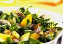 Peppered mackerel and watercress salad with orange