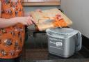 A file photo of a food waste bin