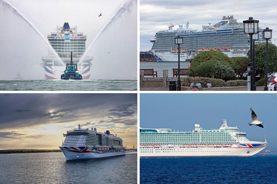 cruise ships in southampton right now