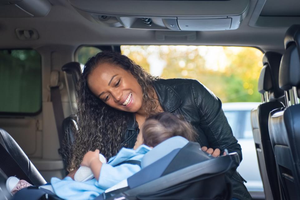 When can my child sit in a car front seat with a booster? | Daily Echo