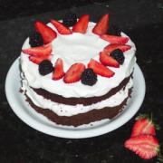 A gluten free New Forest Gateau