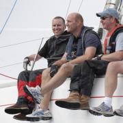 Lawrence Dallaglio on the water