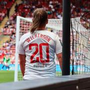 Saints match winner Katie Wilkinson, who scored her fifth goal of the season.