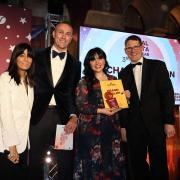 From left: Claudia Winkleman, Adrian Cook (Costa MD International, Michaela Wilson, Gordon Mowat (Costa MD EMENA)