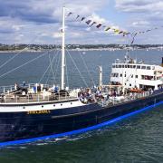 Steamship Shieldhall in action