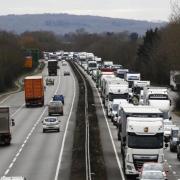 The A34 is closed near Newbury after a crash