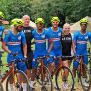 The Cape Verde national team training in the New Forest