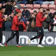 Southampton's Ross Stewart during the Championship match between Southampton and West Brom at St Mary's Stadium. Photo by Stuart Martin.