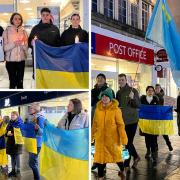 Hundreds of people in Southampton marked the second anniversary of the Russian invasion of Ukraine