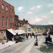 Lymington High Street in old postcards.