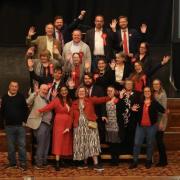 Lorna Fielker (centre front) with her fellow Labour Party councillors