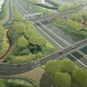 CG showing the plans for M3 at Junction 9