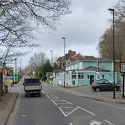 Portsmouth Road junction with Spring Road