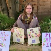 Jessica Tyrrell, 9 has launched a petition to reinstate a lollipop lady on Hobb Lane in Hedge End